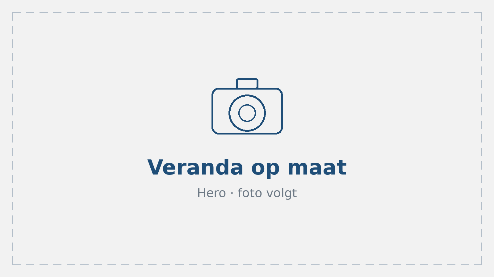 Veranda op maat